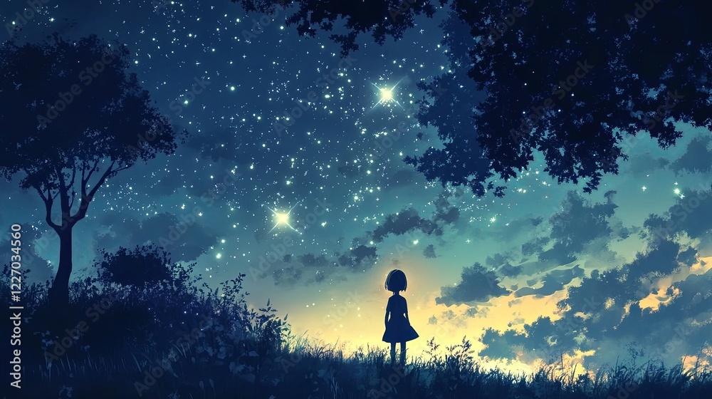Single Star: One star shining in the night sky. picture Single Star: One star shining in the night sky. picture