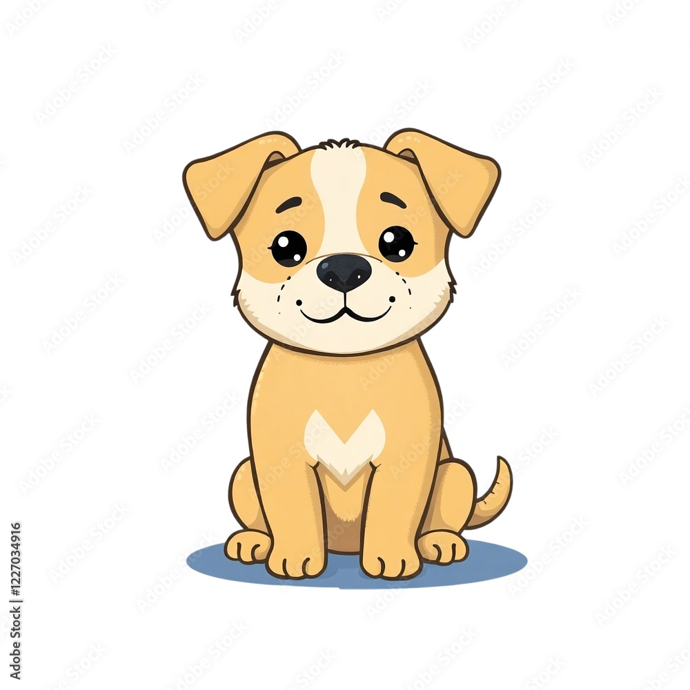 cute dog isolated on white background cute dog isolated on white background
