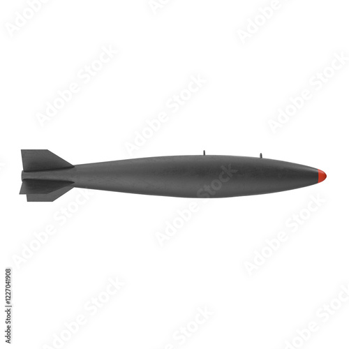 Heavy military aircraft high power weapon missile bomb explosion ordnance 3d realistic 