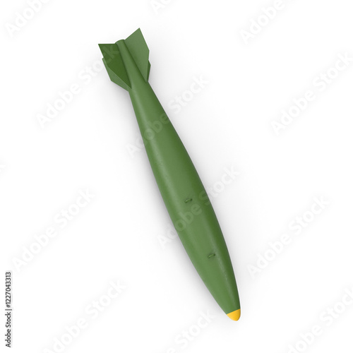 Heavy military aircraft high power weapon missile bomb explosion ordnance 3d realistic 