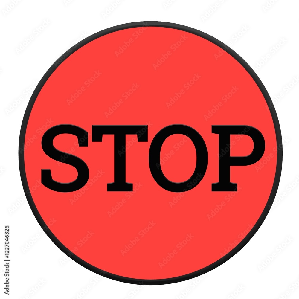 red stop sign on white background red stop sign on white background
