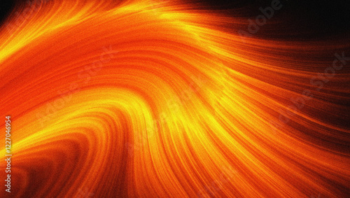 Fiery orange abstract swirl with a dynamic grainy texture. Featuring dark, grainy, and background styles, ideal for digital projects, posters, and banners.