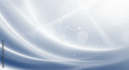 Abstract Light white and White blue Flowing Lines Background. Elegant, light gray and white abstract background features smooth, flowing lines that create a sense of movement