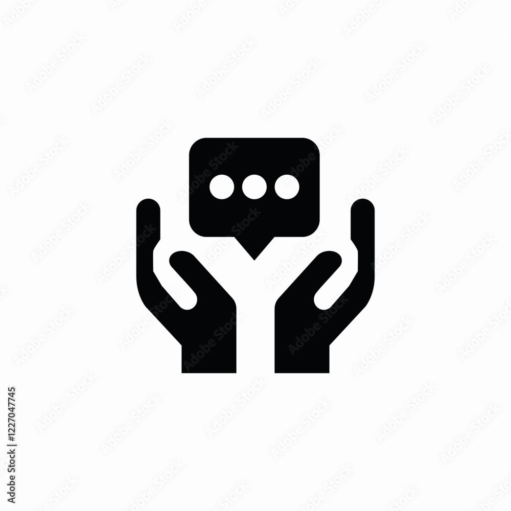 Customer support service icon vector sign Customer support service icon vector sign