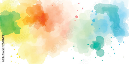 Holi colorful liquid watercolor splashes create an gulal abstract art background with a vibrant, multi, different, carnival, india holi colour of fastival spring-like feel