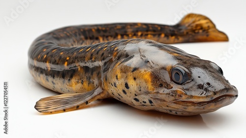 Mudskipper fish on white background photo