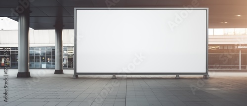large mockup sign The screen is blank. To advertise products or other businesses generate ai