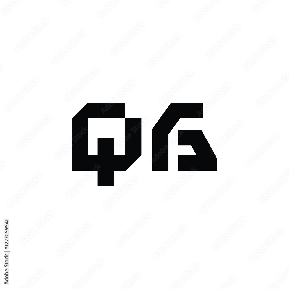 QG monogram logo design letter text name symbol monochrome logotype alphabet character simple logo QG monogram logo design letter text name symbol monochrome logotype alphabet character simple logo