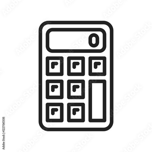 Calculator icon vector image. Suitable for mobile apps, web apps and print media.