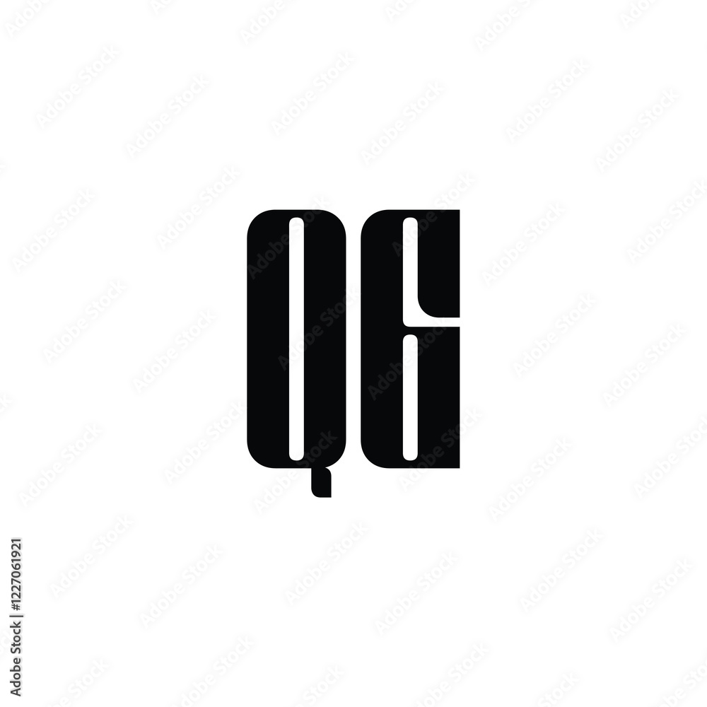 QG monogram logo design letter text name symbol monochrome logotype alphabet character simple logo QG monogram logo design letter text name symbol monochrome logotype alphabet character simple logo