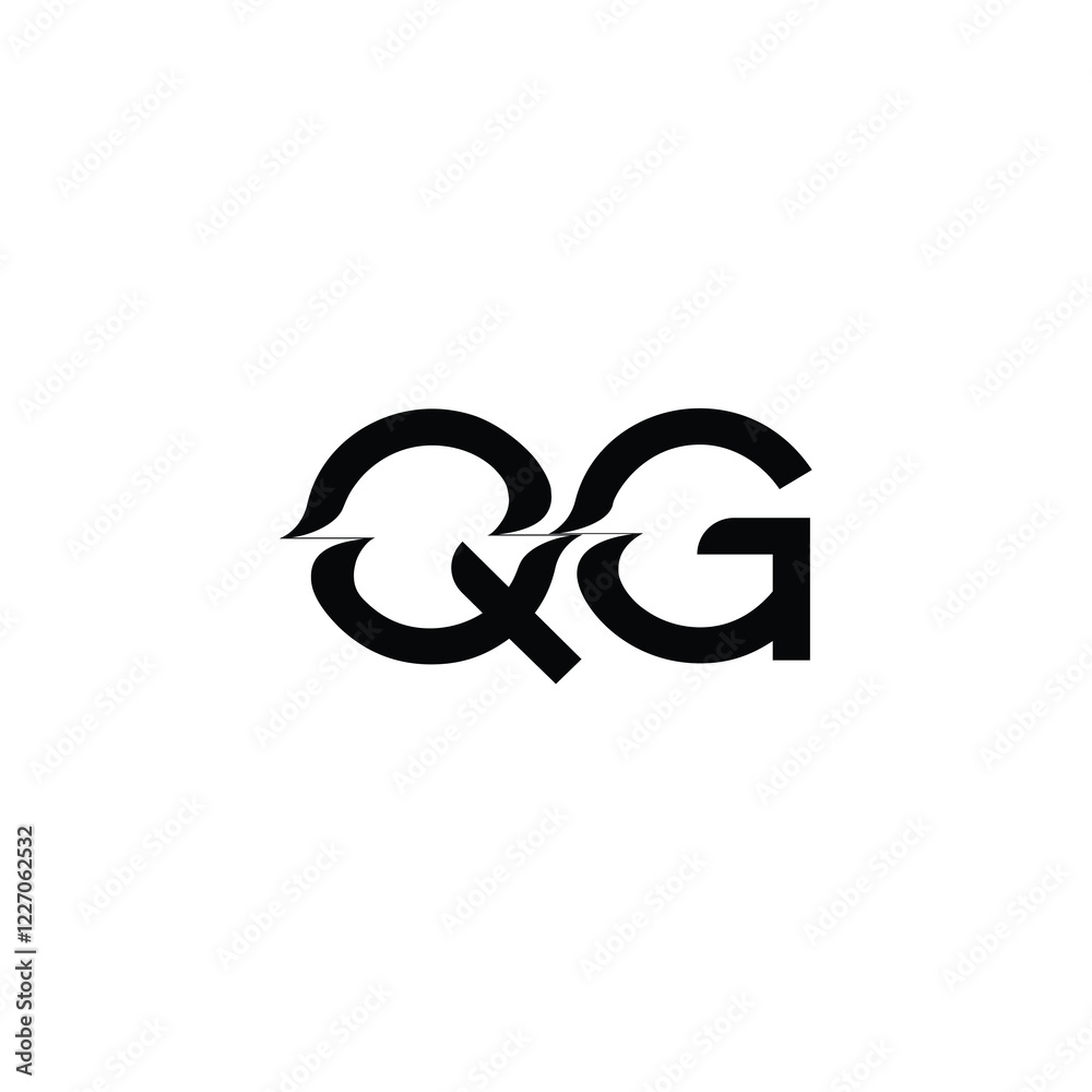 QG monogram logo design letter text name symbol monochrome logotype alphabet character simple logo QG monogram logo design letter text name symbol monochrome logotype alphabet character simple logo