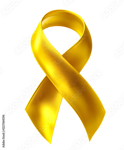 illustration of yellow ribbon sign ai generated