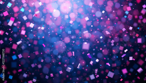 colorful confetti background with falling confetti isolated