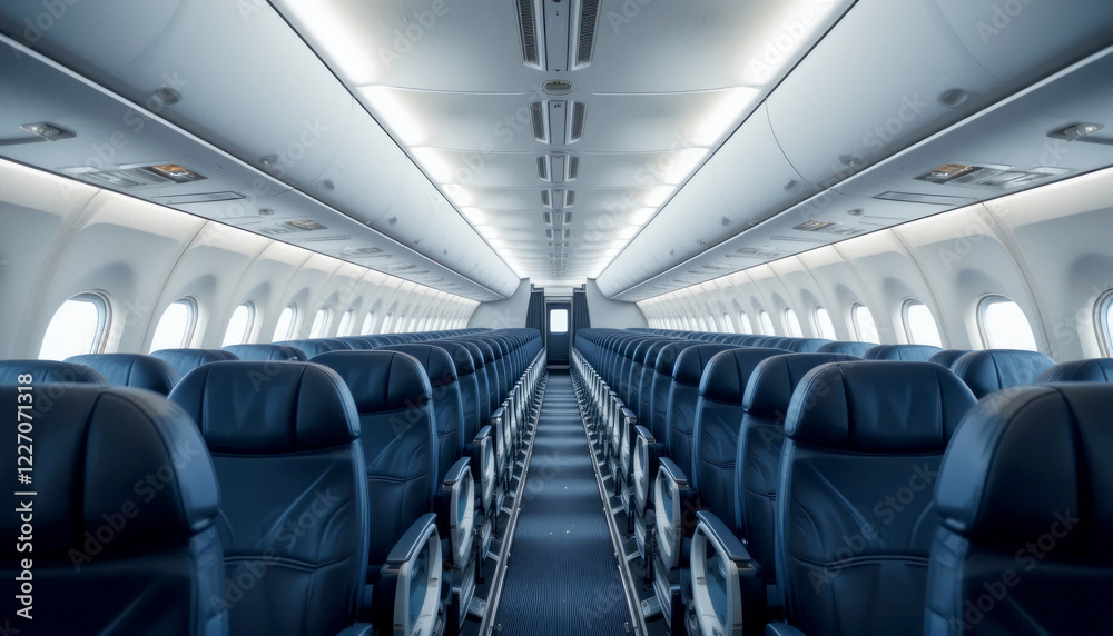 Fototapeta premium interior of a passenger plane