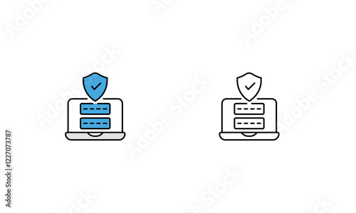 Login icon vector set