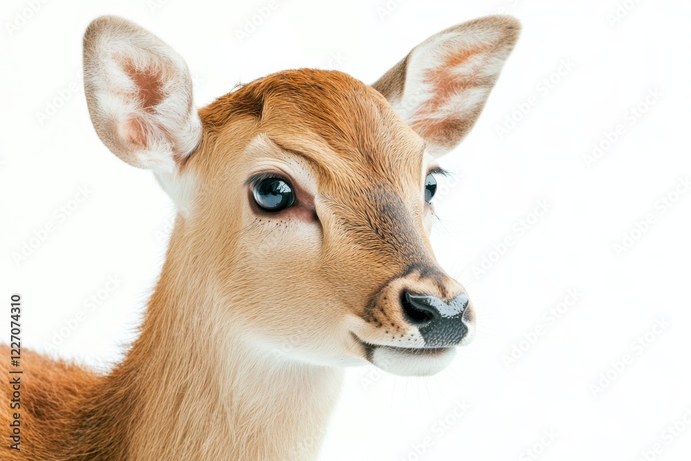Fototapeta premium Close-up of a young deer's face