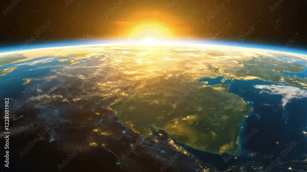 sunrise over earth