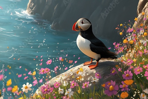 atlantic puffin or common puffin