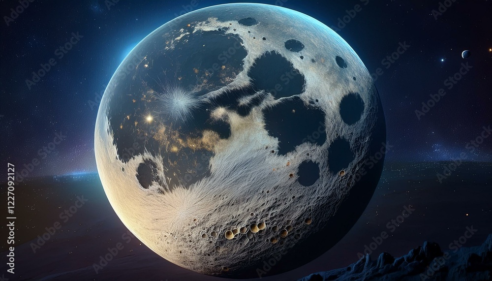 Obraz premium A planet in the space 