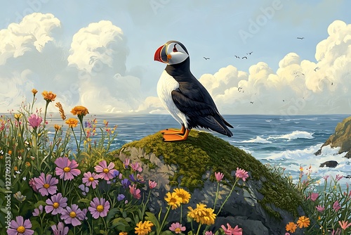 atlantic puffin or common puffin