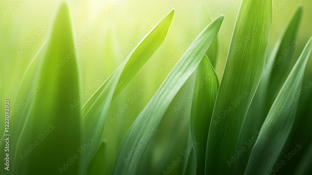 Close-up of a fresh leek surrounded by green, symbolizing St. David’s Day, with a peaceful background and room for text Close-up of a fresh leek surrounded by green, symbolizing St. David’s Day, with a peaceful background and room for text