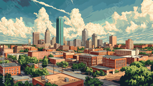 a poster of the city of oklahoma