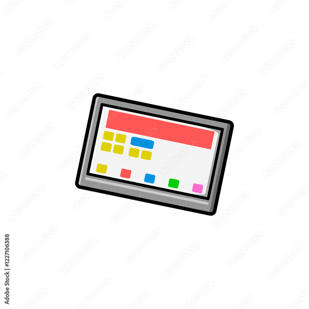 a illustration of tablet