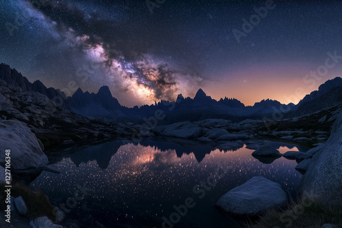 Milky Way in the night sky