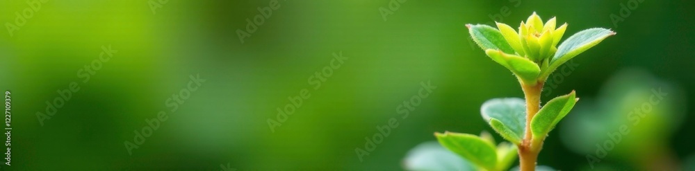Small green plantlets on Kalanchoe pinnate stem, nature, plant propagation, greenery Small green plantlets on Kalanchoe pinnate stem, nature, plant propagation, greenery