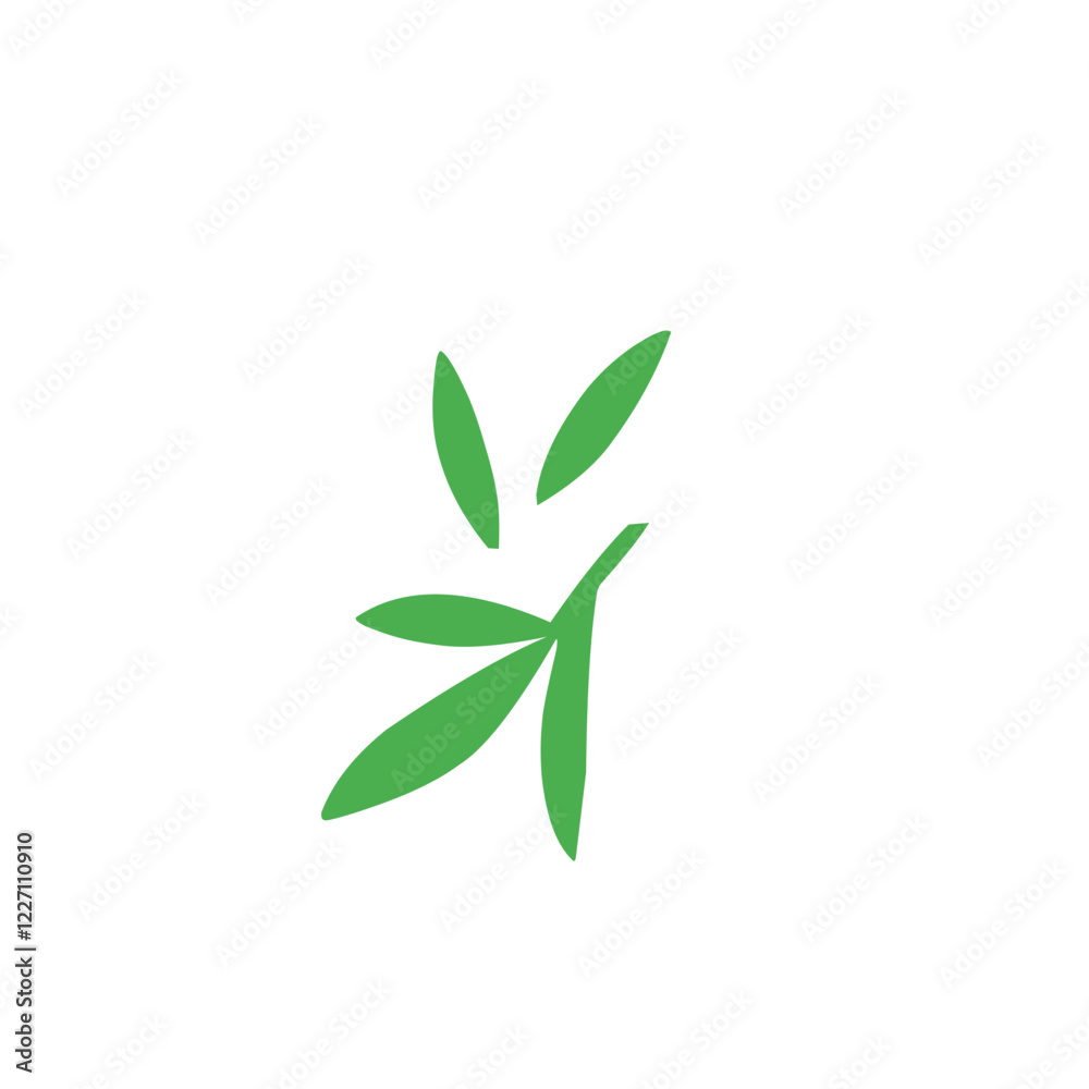 bamboo leaf vector bamboo leaf vector