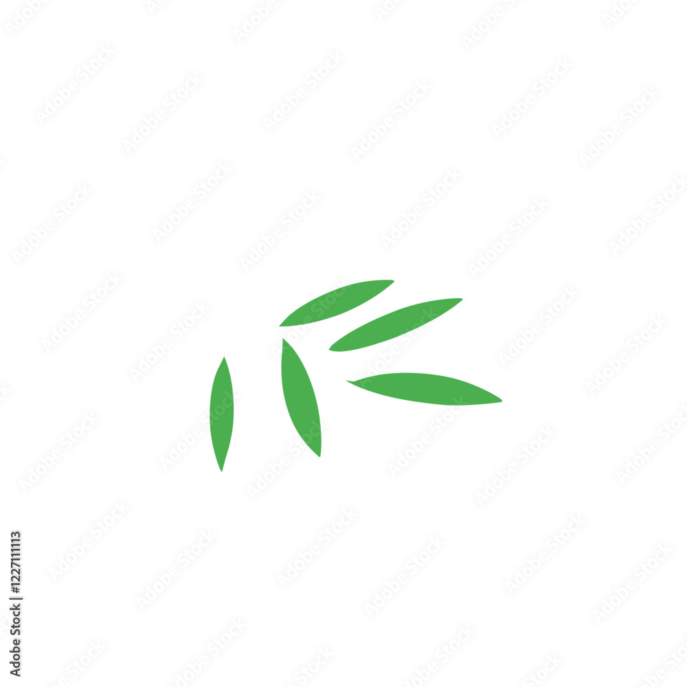 bamboo leaf vector bamboo leaf vector