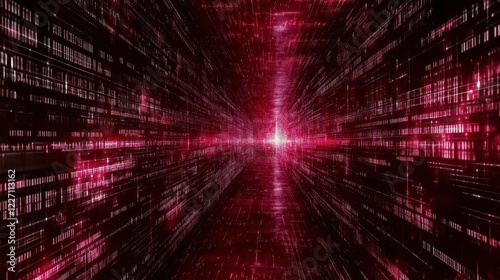 Digital Tunnel: A Journey into the Crimson Data Stream