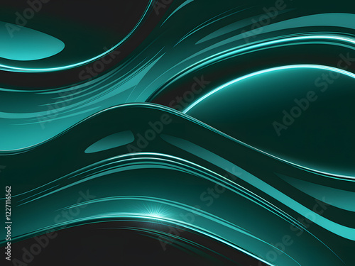 abstract green wave background