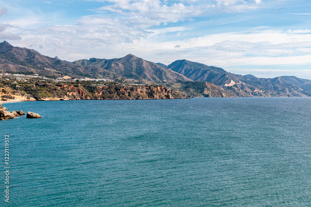 Scenic mediterranean coastline stretching along the spanish mountains Scenic mediterranean coastline stretching along the spanish mountains
