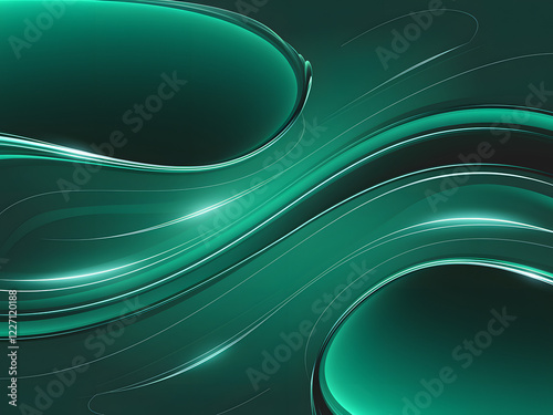 abstract green background with waves