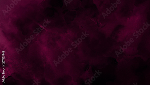 Black dark purple red burgundy wine magenta maroon plum watercolor water abstract art colorful background. Grunge dirty smoke fog. Fantasy dramatic storm night sky with clouds design background.