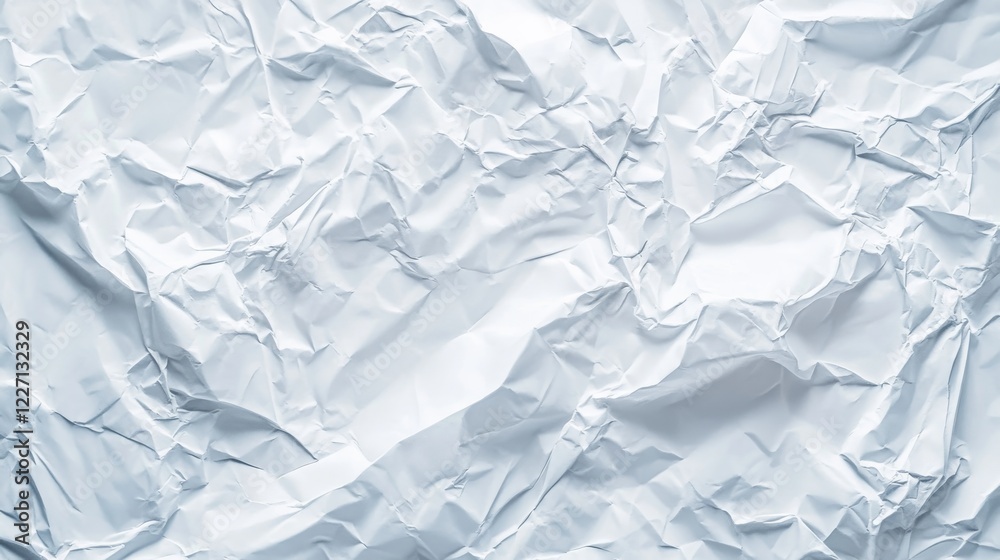Obraz premium White Crumpled Paper Texture for Background or Design Use