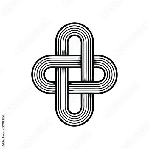 Design an elegant monogram logo featuring two interwoven capital Ts, conveying sophistication and luxury.  The design should be timeless and versatile.