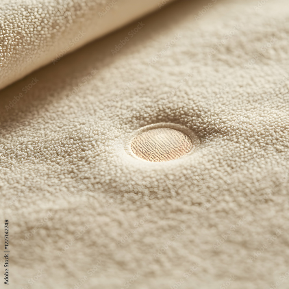 Close-up shot of a luxury brand, soft beige fabric. The fabric has a subtle texture with a centered fold, creating depth and dimension. Close-up shot of a luxury brand, soft beige fabric. The fabric has a subtle texture with a centered fold, creating depth and dimension.