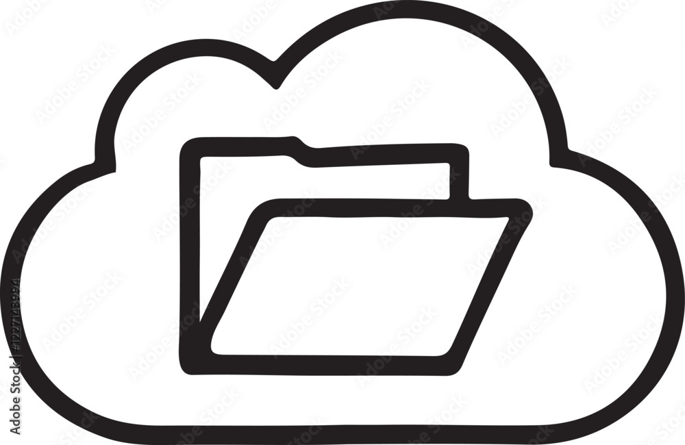 Simple cloud storage silhouette icon, ideal for data backup, file sharing, and online storage designs. Clean vector EPS for digital and web applications. Simple cloud storage silhouette icon, ideal for data backup, file sharing, and online storage designs. Clean vector EPS for digital and web applications.