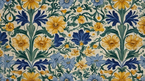 Colorful floral patterns celebrate the joy of Easter with vibrant designs featuring eggs and spring blooms throughout the day