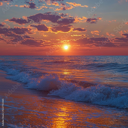 vintage-filtered image of beach and sand at sunset