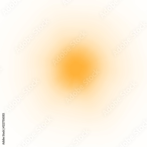 abstract orange sun effect, png transparency, isolated on white