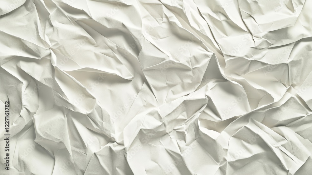 Crumpled White Paper Texture for Background or Design Use Crumpled White Paper Texture for Background or Design Use