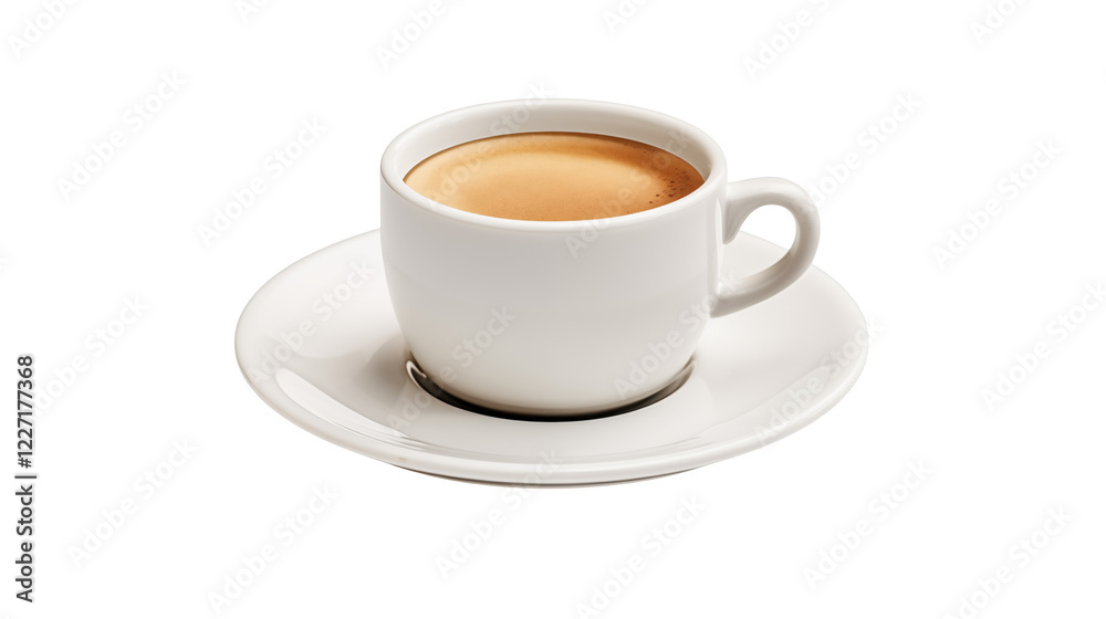 Espresso Coffee Cup Close up Aromatic Caffeine Beverage Espresso Coffee Cup Close up Aromatic Caffeine Beverage