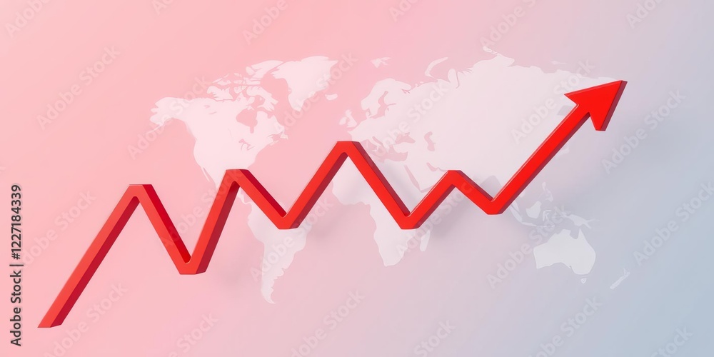 Background of red candlestick 3d with down financial trade graph depicting crisis in stock market and global economy recession, investment, crisis Background of red candlestick 3d with down financial trade graph depicting crisis in stock market and global economy recession, investment, crisis