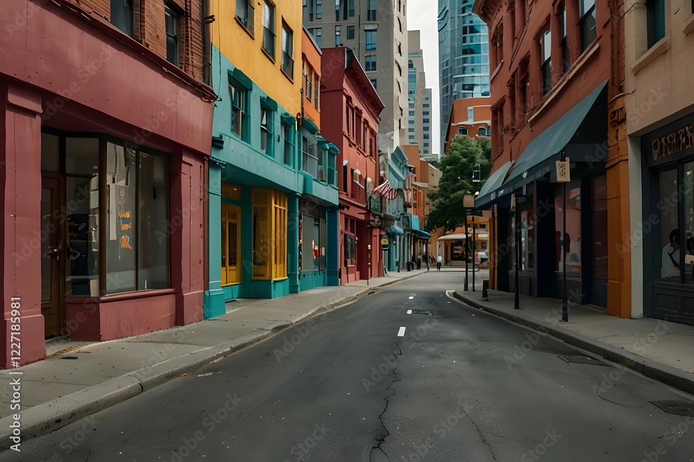 Fototapeta premium Sunset in San Francisco downtown 