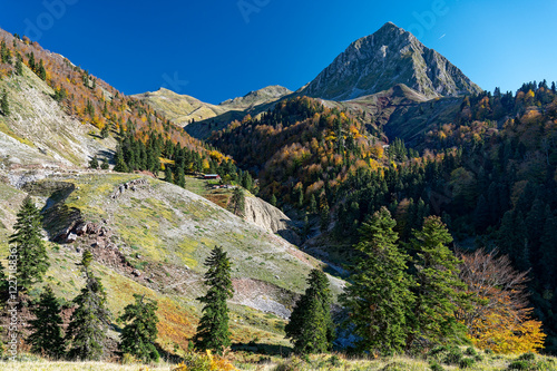 Landscape at the area of the Agrafa Mountains in Central Greece