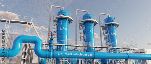 Photos Plant of Liquefied Petroleum Gas