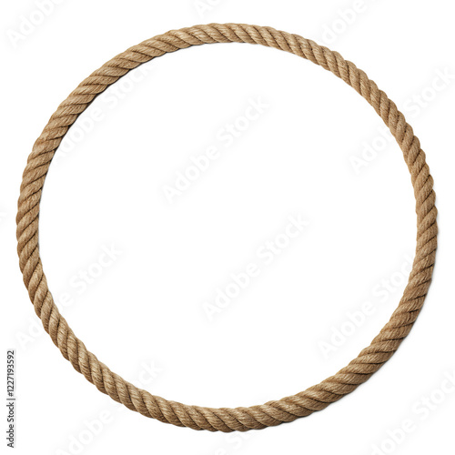 rope frame isolated on white